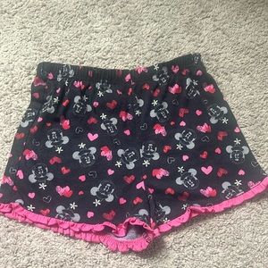 Cute kids minnie mouse pj shorts
